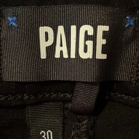 Paige Jolie Coated Straight-Leg Crop Pants size 30 - Picture 15 of 16